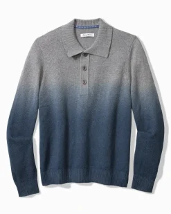 Tommy Bahama Ombré Dip-Dye Sweater Polo- Sweaters|Polos