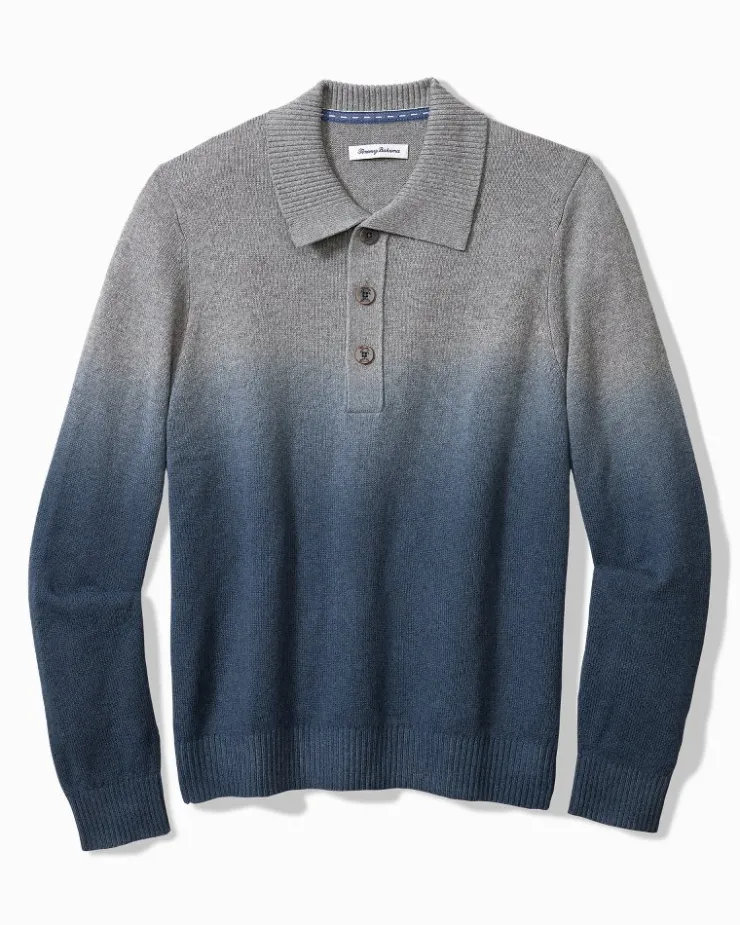 Tommy Bahama Ombré Dip-Dye Sweater Polo- Sweaters|Polos