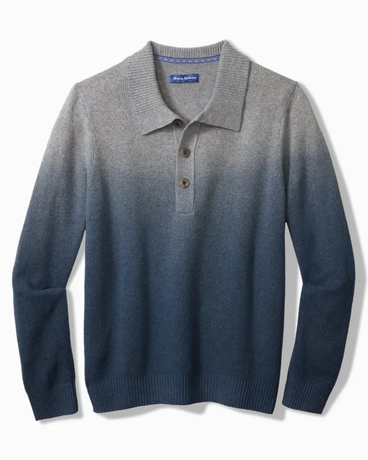 Tommy Bahama Ombré Dip-Dye Sweater Polo- Sweaters|Polos