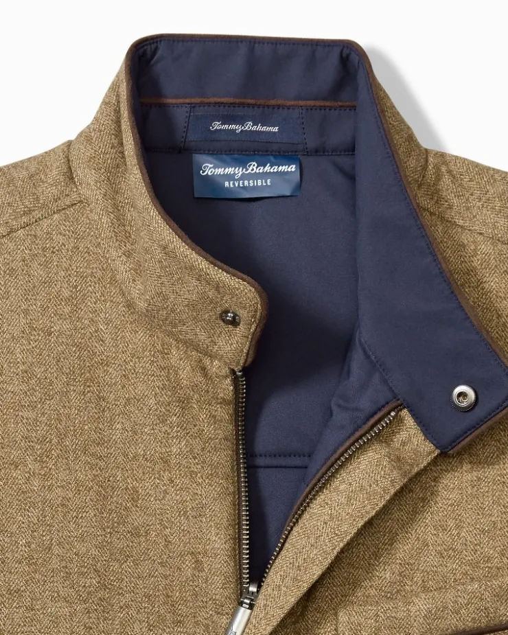 Tommy Bahama Pacific Grove Reversible Vest- Jackets & Outerwear