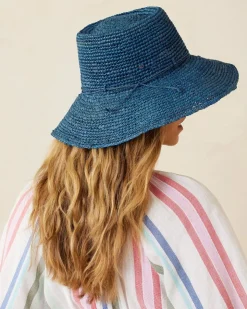 Tommy Bahama Packable Raffia Bucket Hat-Women Hats & Caps