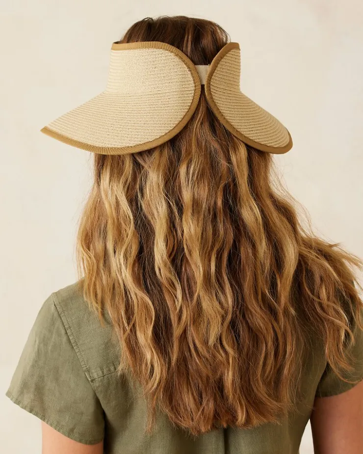 Tommy Bahama Packable Ultra-Braid Visor-Women Hats & Caps
