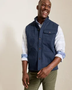 Tommy Bahama Palisades Palm Quilted Vest- Jackets & Outerwear