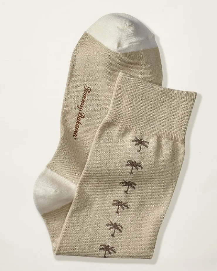 Tommy Bahama Palm Clocking Socks- Socks
