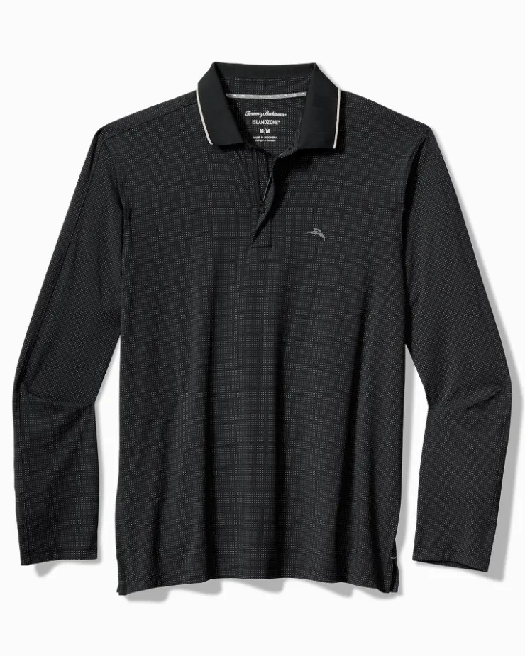 Tommy Bahama Palm Desert Fairway IslandZone® Long-Sleeve Polo- Polos|Shirts