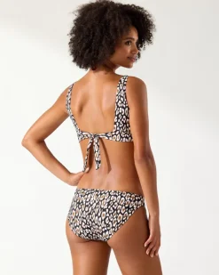 Tommy Bahama Palm Modern® Safari Cat V-Neck Bikini Top-Women Bikini Tops