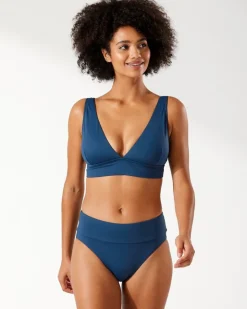 Tommy Bahama Palm Modern® V-Neck Bikini Top-Women Bikini Tops