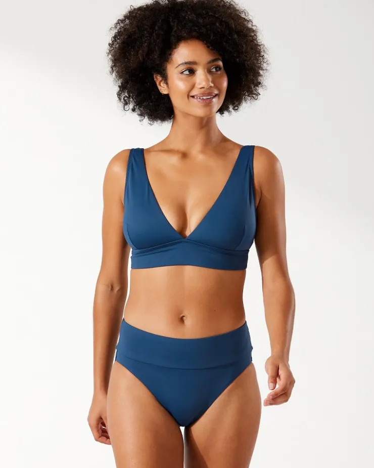 Tommy Bahama Palm Modern® V-Neck Bikini Top-Women Bikini Tops
