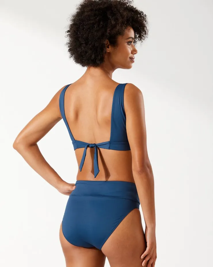 Tommy Bahama Palm Modern® V-Neck Bikini Top-Women Bikini Tops