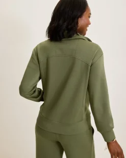 Tommy Bahama Palm Voyage Full-Zip Jacket-Women Loungewear|Jackets