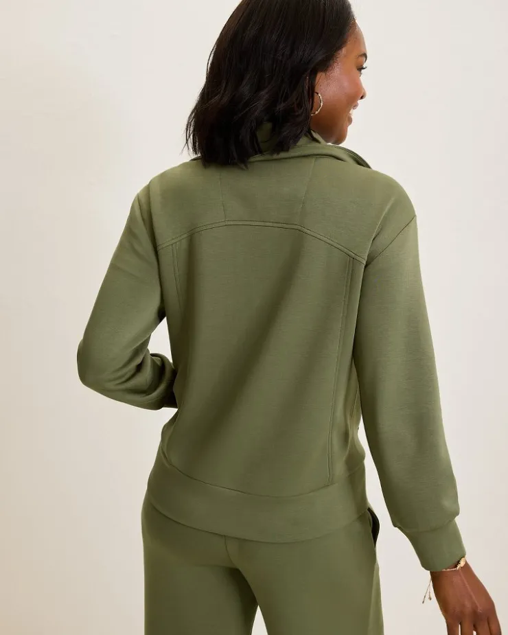 Tommy Bahama Palm Voyage Full-Zip Jacket-Women Loungewear|Jackets