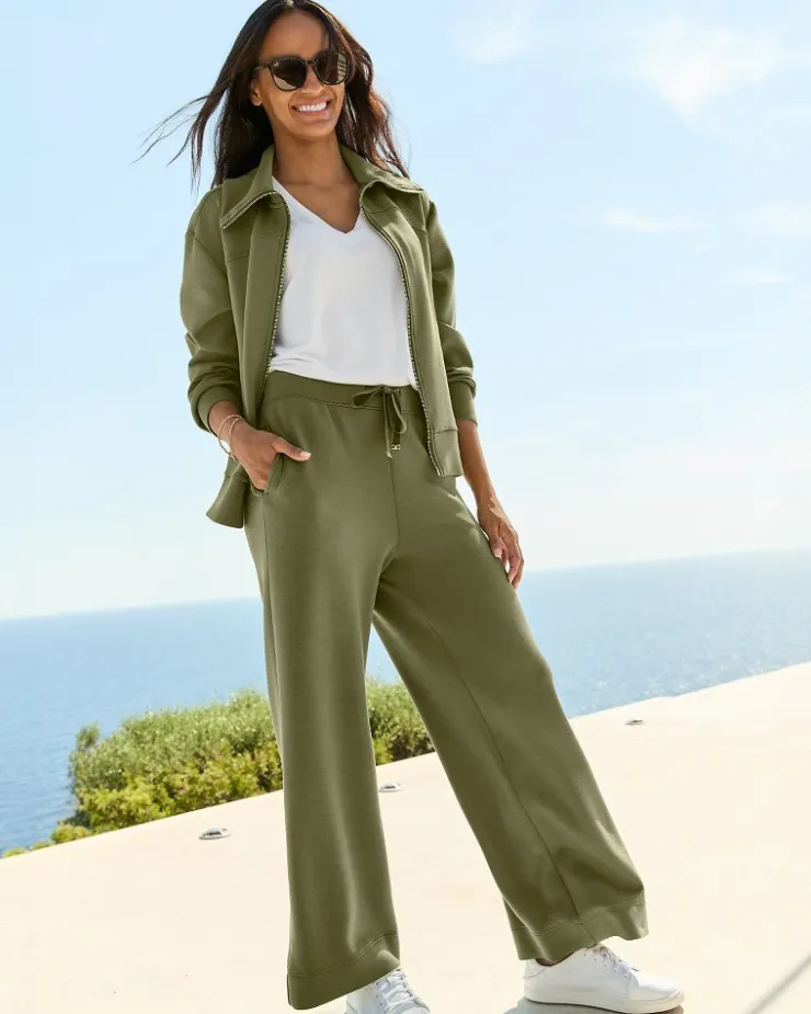 Tommy Bahama Palm Voyage Wide-Leg Pants-Women Loungewear|Pants & Crops
