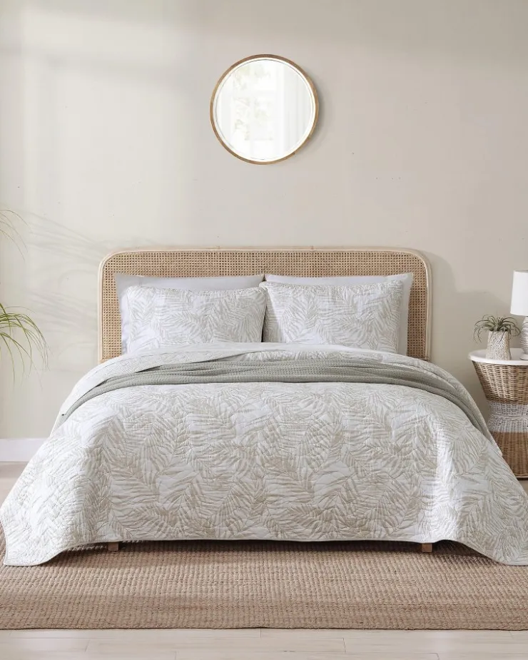 Tommy Bahama Palmday 3-Piece Full/Queen Quilt Set- Quilts & Blankets