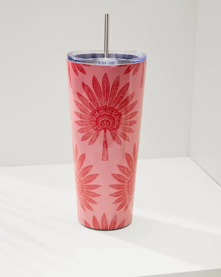 Tommy Bahama Palmetto Frond 30-oz. Tumbler- Drinkware & Bar|Outdoor Accessories
