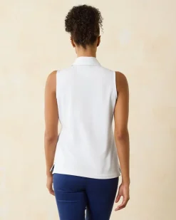Tommy Bahama Paradise Piqué Sleeveless Polo-Women Tops & Shirts