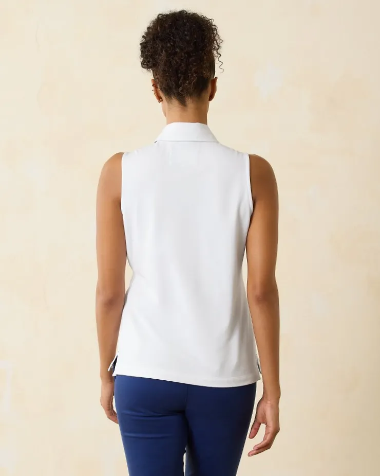 Tommy Bahama Paradise Piqué Sleeveless Polo-Women Tops & Shirts