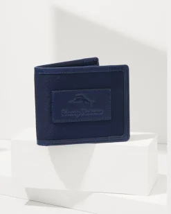 Tommy Bahama Passcase Wallet With Patch Logo- Wallets & Tech Accessories