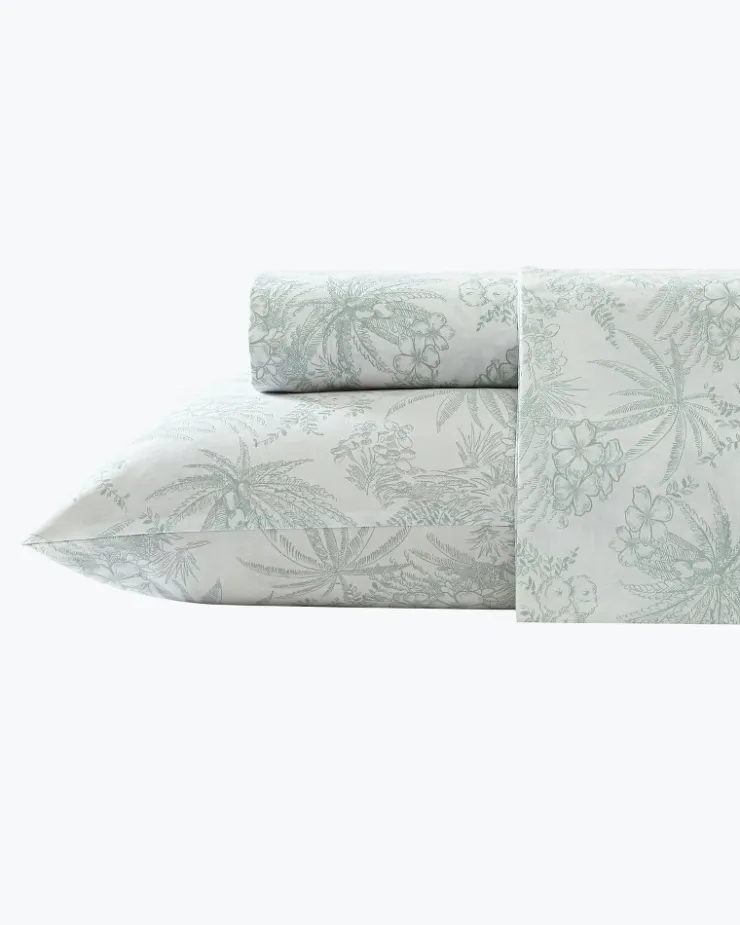 Tommy Bahama Pen and Ink 4-Piece King Sheet Set- Sheet Sets & Bedskirts