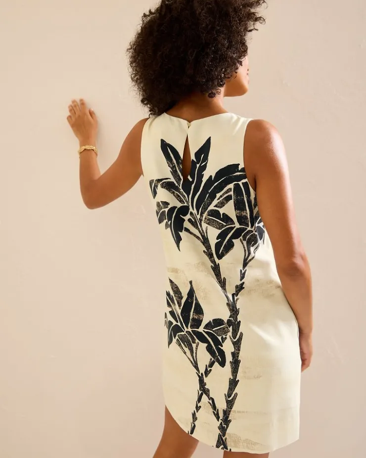 Tommy Bahama Peninsula Palms Silk Shift Dress-Women Dresses