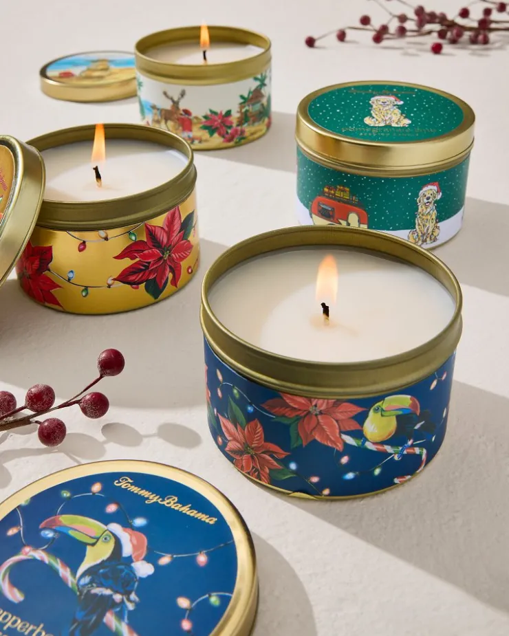 Tommy Bahama Pepperberry Clove 6-oz. Travel Candle Tin- Candles & Diffusers