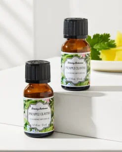 Tommy Bahama Ceramic Pineapple Diffuser Oil Refill Set- Candles & Diffusers
