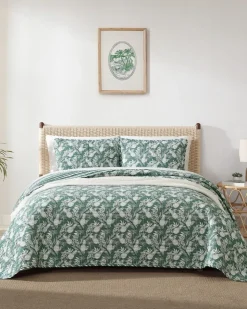 Tommy Bahama Pineapple Venture 3-Piece Full/Queen Quilt Set- Quilts & Blankets