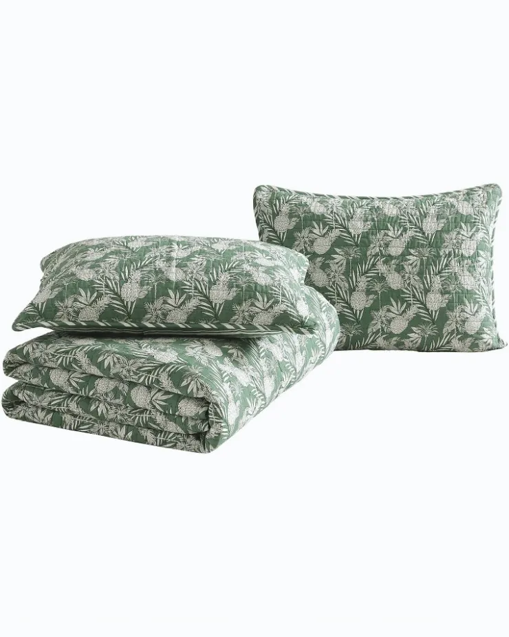 Tommy Bahama Pineapple Venture 2-Piece Twin Quilt Set- Quilts & Blankets