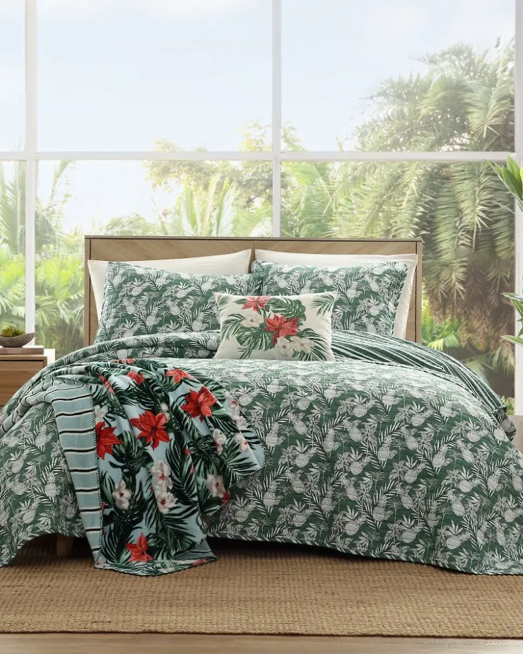 Tommy Bahama Pineapple Venture 2-Piece Twin Quilt Set- Quilts & Blankets