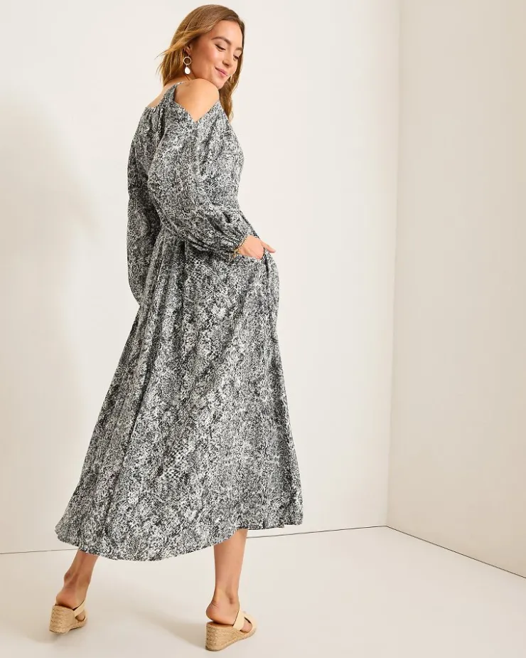 Tommy Bahama Playa Python Maxi Dress-Women Dresses