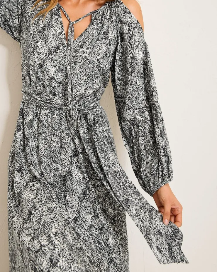 Tommy Bahama Playa Python Maxi Dress-Women Dresses