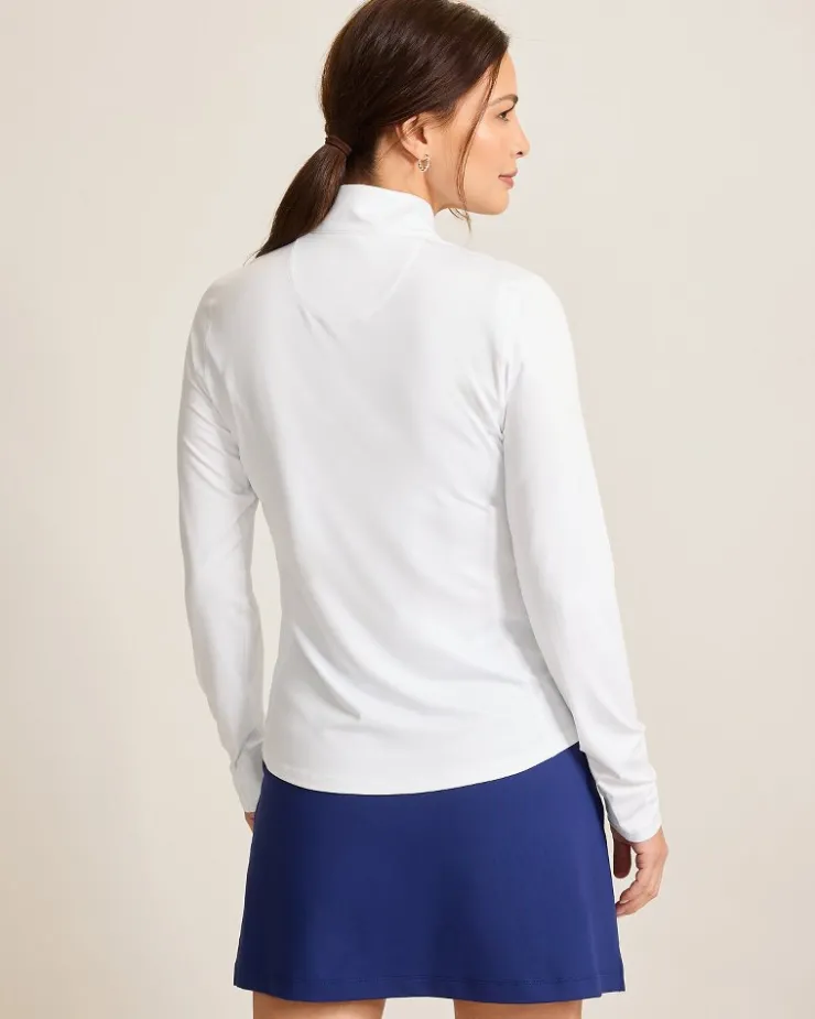 Tommy Bahama Playa Vista Quarter-Zip IslandZone® Sweatshirt-Women Loungewear|Jackets