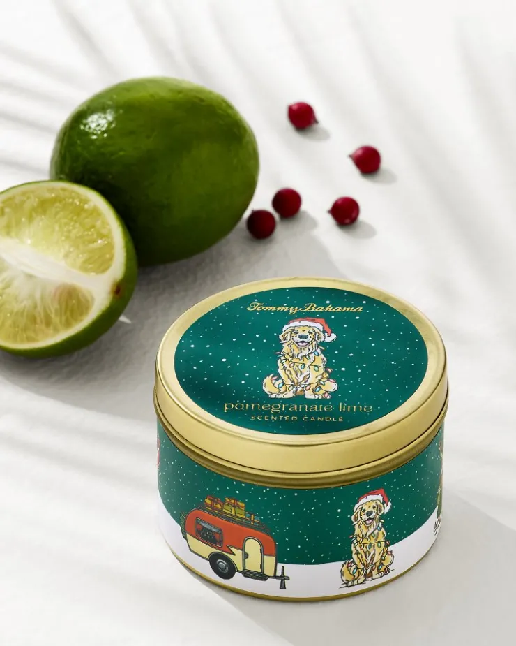 Tommy Bahama Pomegranate Lime 6-oz. Travel Candle Tin- Candles & Diffusers