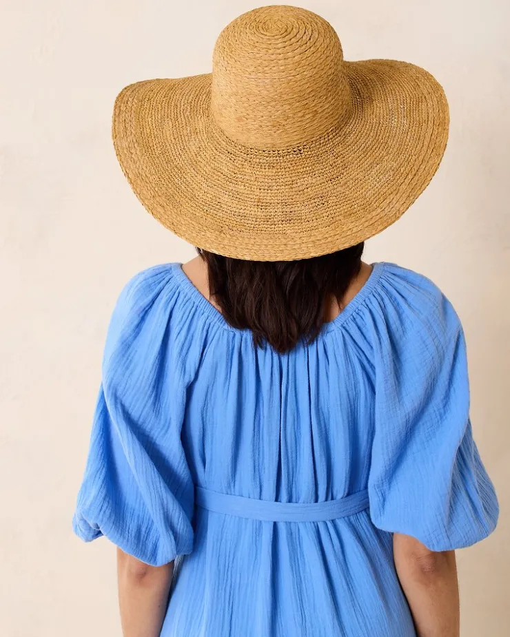 Tommy Bahama Raffia Braided Floppy Hat-Women Hats & Caps