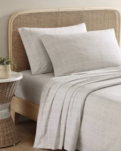Tommy Bahama Raffia Linen King Sheet Set- Sheet Sets & Bedskirts
