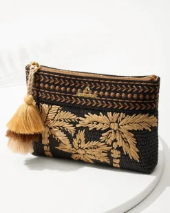 Tommy Bahama Raffia Palms Maci Wristlet-Women Handbags & Clutches