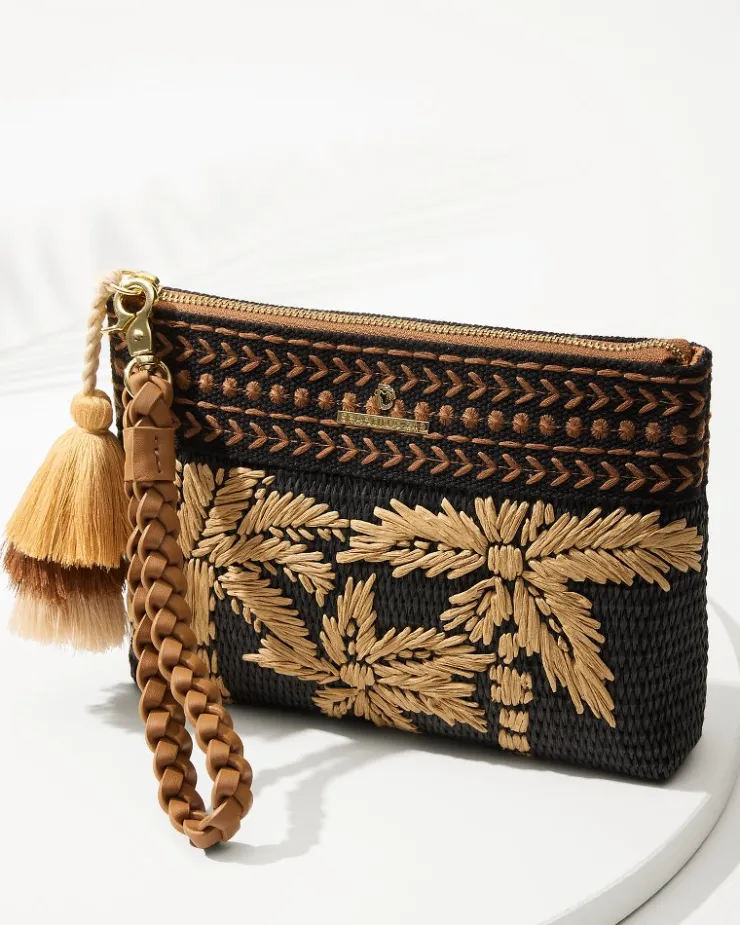 Tommy Bahama Raffia Palms Maci Wristlet-Women Handbags & Clutches
