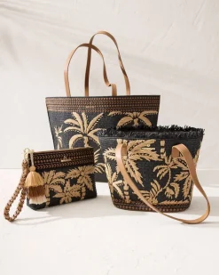 Tommy Bahama Raffia Palms Small Tote-Women Beach Bags|Handbags & Clutches