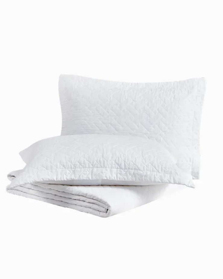 Tommy Bahama Raffia Solid 2-Piece Twin Quilt Set- Quilts & Blankets
