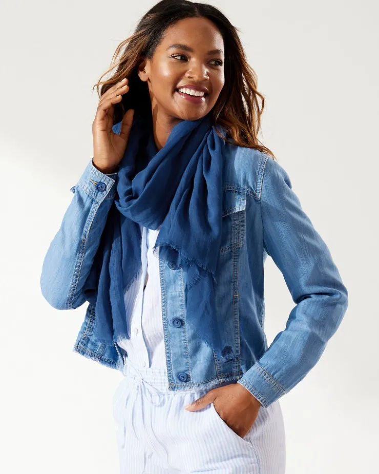 Tommy Bahama Recycled Crinkle Wrap-Women Scarves & Wraps