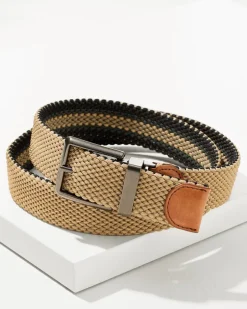 Tommy Bahama Reversible Stretch Cord Belt- Belts