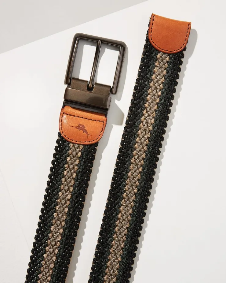 Tommy Bahama Reversible Stretch Cord Belt- Belts