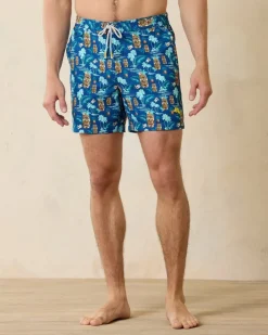 Tommy Bahama Rialto Tiki Tropics 6-Inch Swim Trunks- Swim & Boardshorts