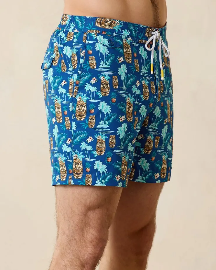 Tommy Bahama Rialto Tiki Tropics 6-Inch Swim Trunks- Swim & Boardshorts