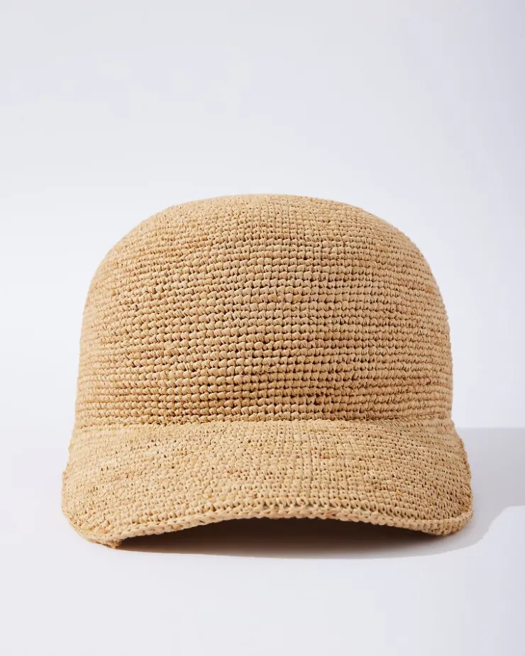 Tommy Bahama Riley Raffia Cap-Women Hats & Caps