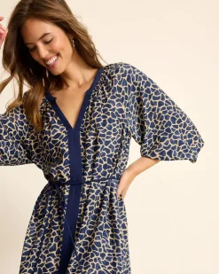 Tommy Bahama Safari Spots Midi Dress-Women Dresses