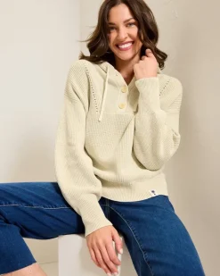 Tommy Bahama Salt Wash Hooded Sweater-Women Sweaters|Sweatshirts