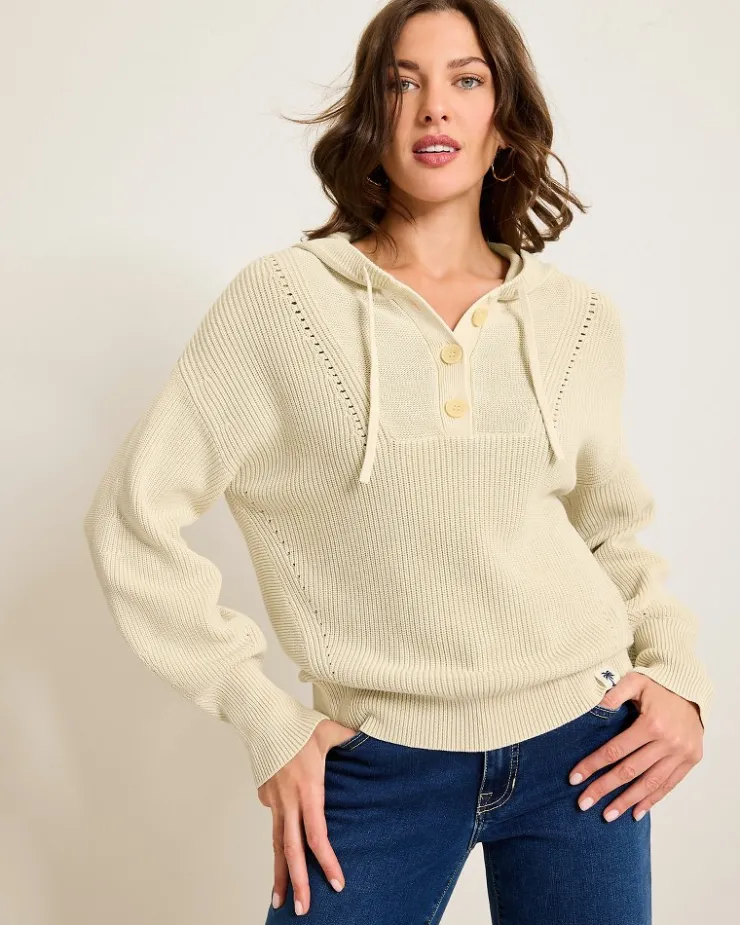Tommy Bahama Salt Wash Hooded Sweater-Women Sweaters|Sweatshirts
