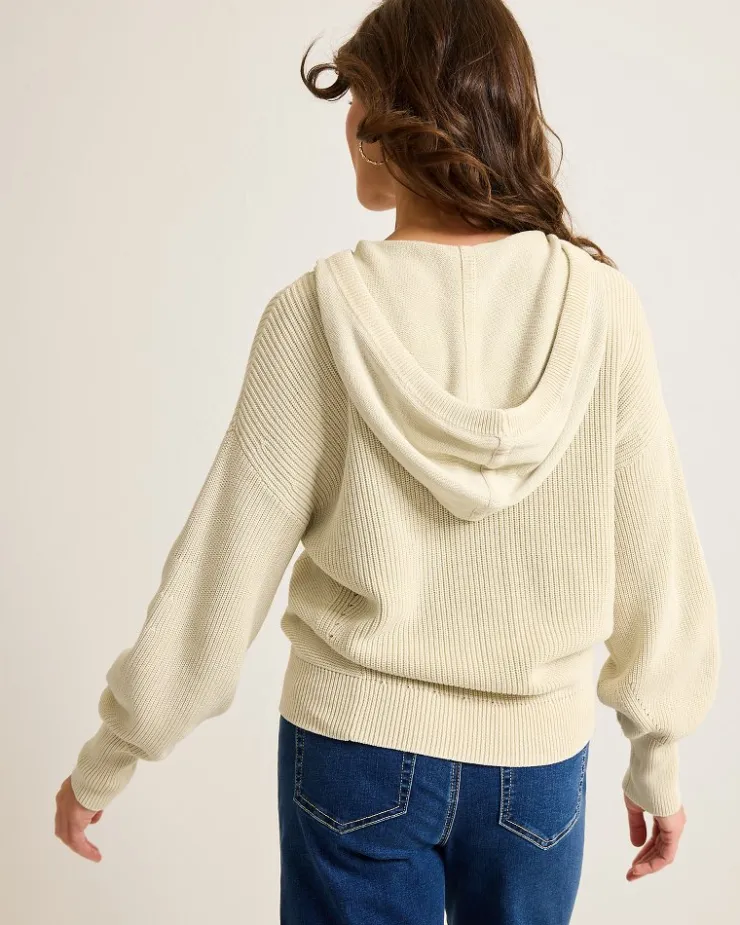 Tommy Bahama Salt Wash Hooded Sweater-Women Sweaters|Sweatshirts