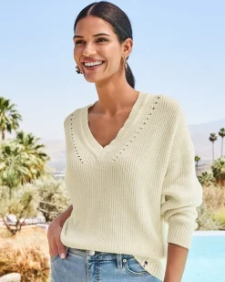 Tommy Bahama Salt Wash V-Neck Sweater-Women Sweaters|Tops & Shirts