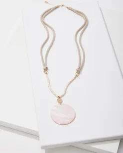 Tommy Bahama Sanibel Island Large Mother-of-Pearl Pendant Necklace-Women Jewelry